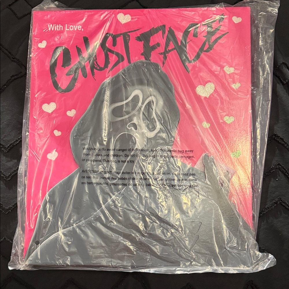 Ghostface Pink and Black wooden sign